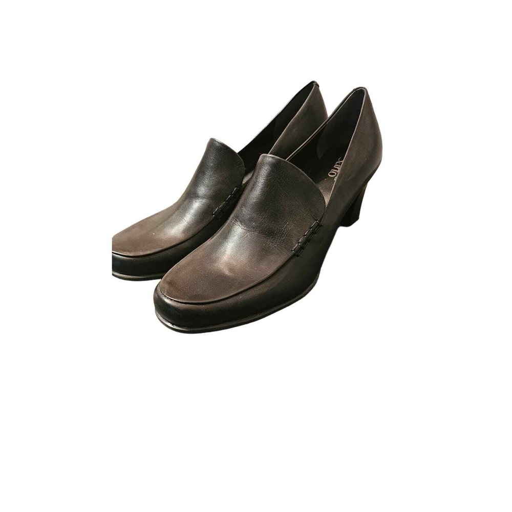 Franco Sarto black leather‎ heel size 11